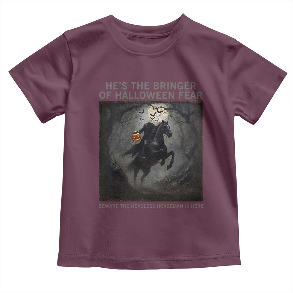 Headless Horseman Toddler T Shirt Vintage Gothic Scary Costume Halloween October Festive - Wonder Print Shop