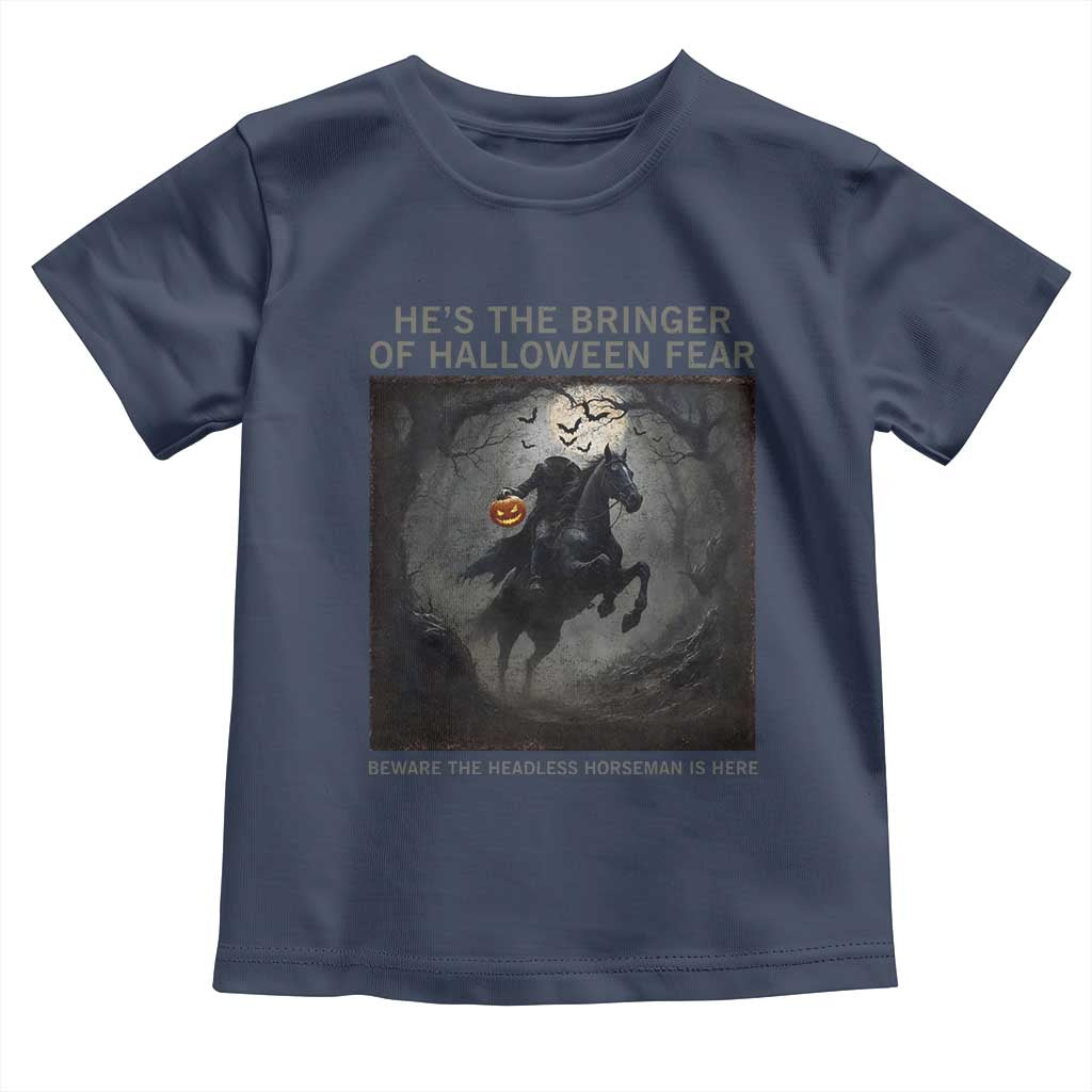 Headless Horseman Toddler T Shirt Vintage Gothic Scary Costume Halloween October Festive - Wonder Print Shop