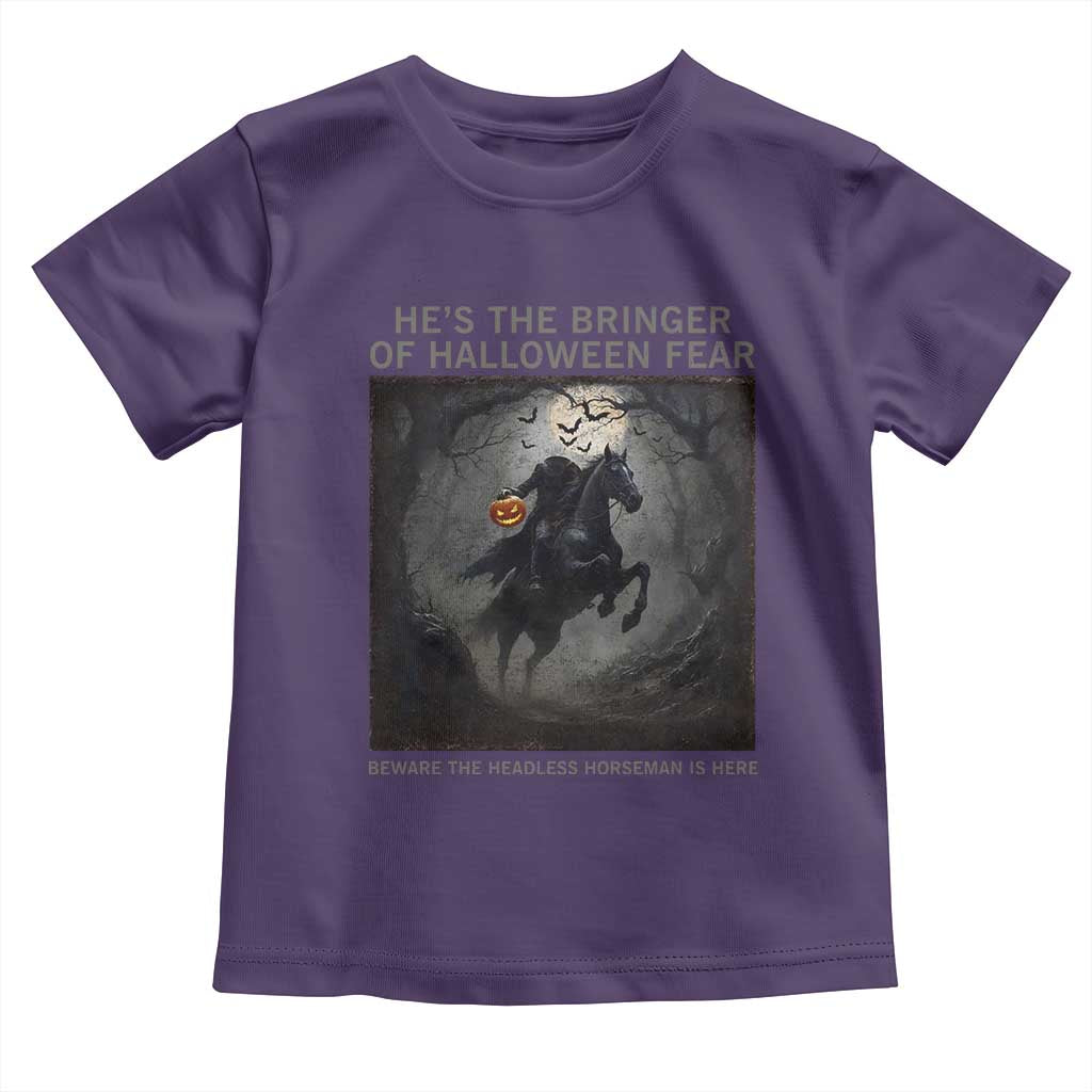 Headless Horseman Toddler T Shirt Vintage Gothic Scary Costume Halloween October Festive - Wonder Print Shop
