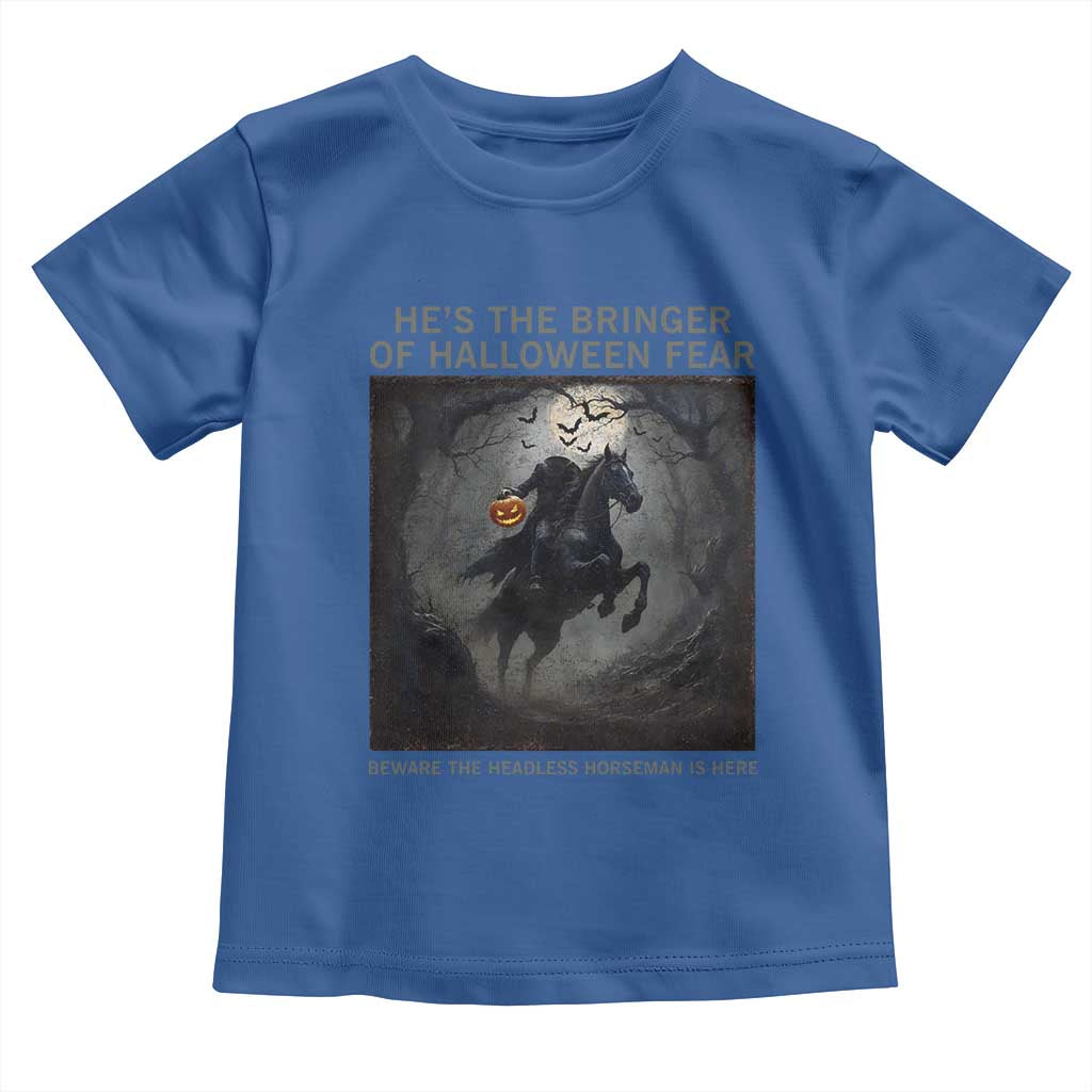 Headless Horseman Toddler T Shirt Vintage Gothic Scary Costume Halloween October Festive - Wonder Print Shop