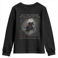 Headless Horseman Youth Sweatshirt Vintage Gothic Scary Costume Halloween October Festive - Wonder Print Shop
