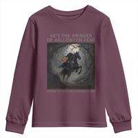 Headless Horseman Youth Sweatshirt Vintage Gothic Scary Costume Halloween October Festive - Wonder Print Shop