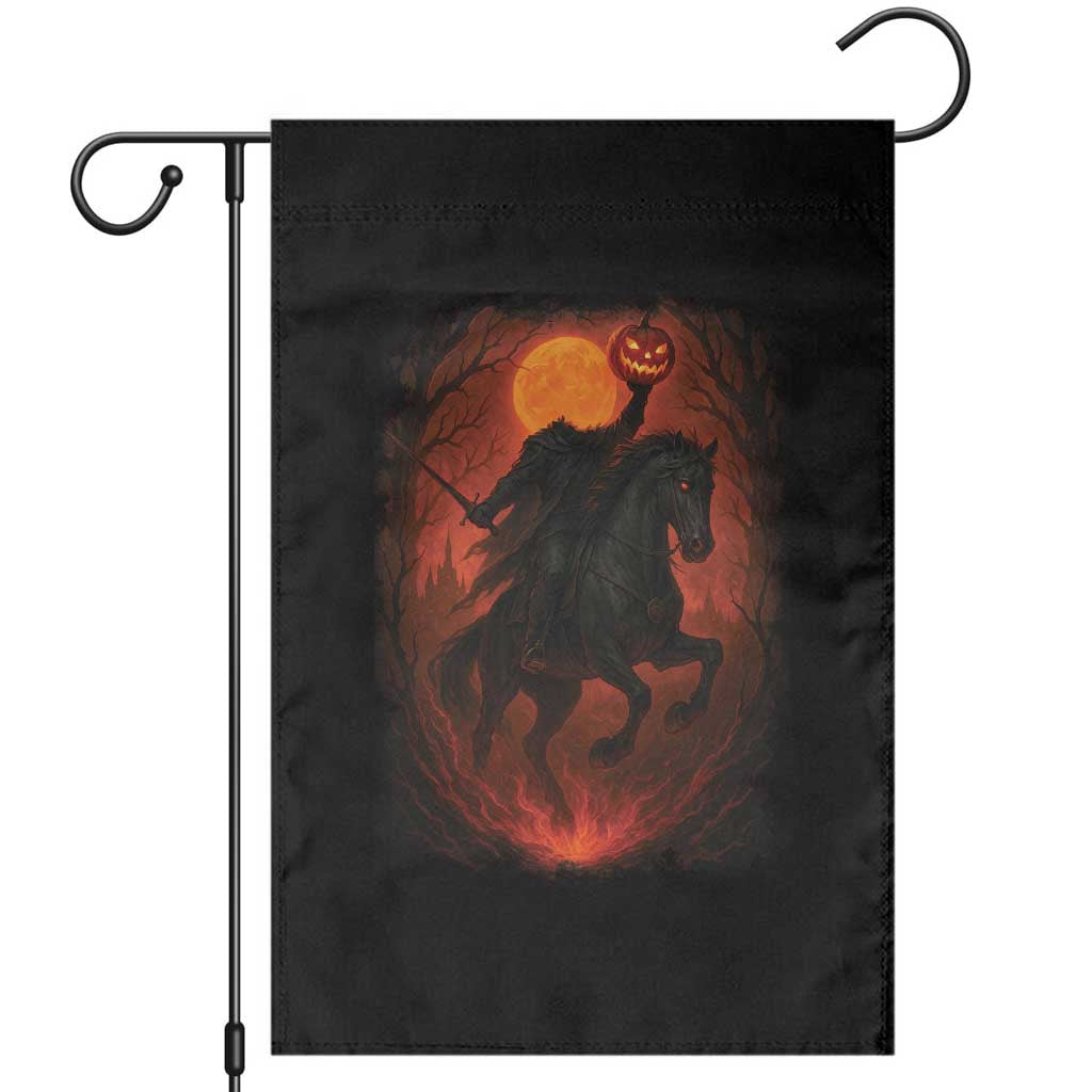 Scary Pumpkin Headless Horseman Halloween Garden Flag - Wonder Print Shop