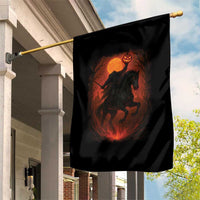 Scary Pumpkin Headless Horseman Halloween Garden Flag - Wonder Print Shop