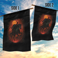 Scary Pumpkin Headless Horseman Halloween Garden Flag - Wonder Print Shop