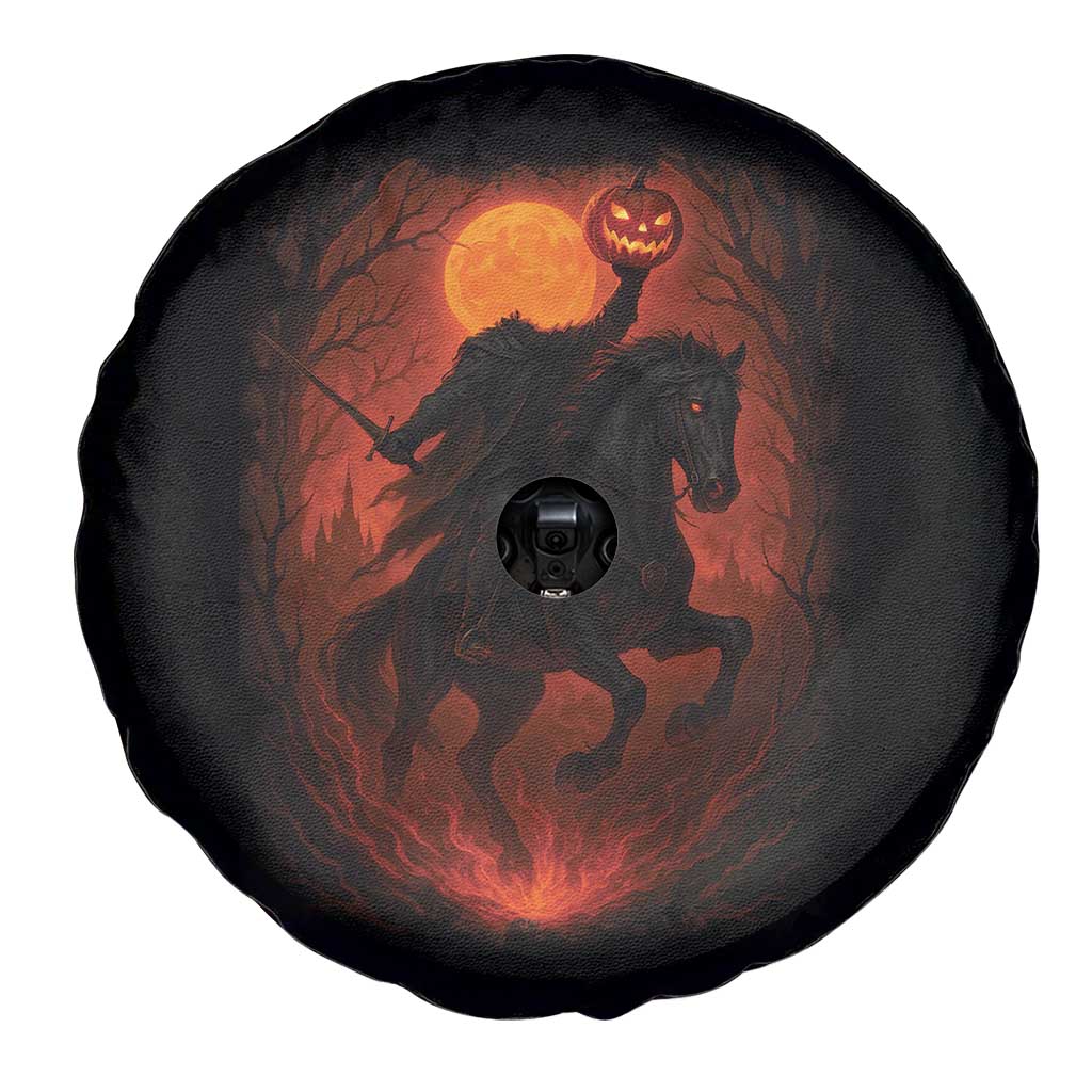 Scary Pumpkin Headless Horseman Halloween Spare Tire Cover - Wonder Print Shop
