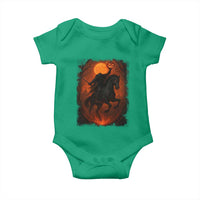 Scary Pumpkin Headless Horseman Halloween Baby Onesie - Wonder Print Shop