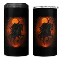 Scary Pumpkin Headless Horseman Halloween 4 in 1 Can Cooler Tumbler - Wonder Print Shop