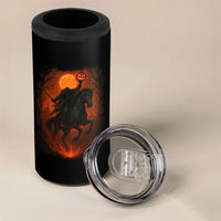 Scary Pumpkin Headless Horseman Halloween 4 in 1 Can Cooler Tumbler - Wonder Print Shop