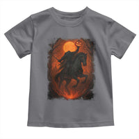 Scary Pumpkin Headless Horseman Halloween Toddler T Shirt - Wonder Print Shop