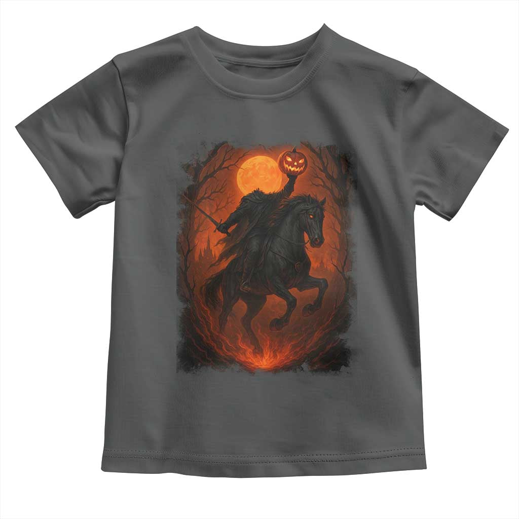 Scary Pumpkin Headless Horseman Halloween Toddler T Shirt - Wonder Print Shop