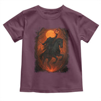 Scary Pumpkin Headless Horseman Halloween Toddler T Shirt - Wonder Print Shop