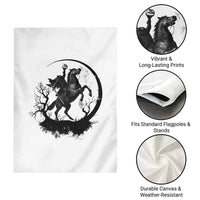 Headless Horseman Garden Flag Retro Gothic Scary Pumpkin Moon Halloween Costume - Wonder Print Shop