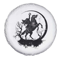 Headless Horseman Spare Tire Cover Retro Gothic Scary Pumpkin Moon Halloween Costume - Wonder Print Shop