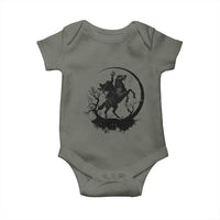 Headless Horseman Baby Onesie Retro Gothic Scary Pumpkin Moon Halloween Costume - Wonder Print Shop
