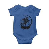 Headless Horseman Baby Onesie Retro Gothic Scary Pumpkin Moon Halloween Costume - Wonder Print Shop