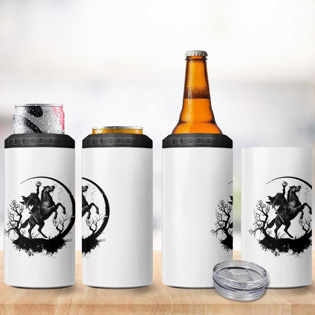 Headless Horseman 4 in 1 Can Cooler Tumbler Retro Gothic Scary Pumpkin Moon Halloween Costume - Wonder Print Shop