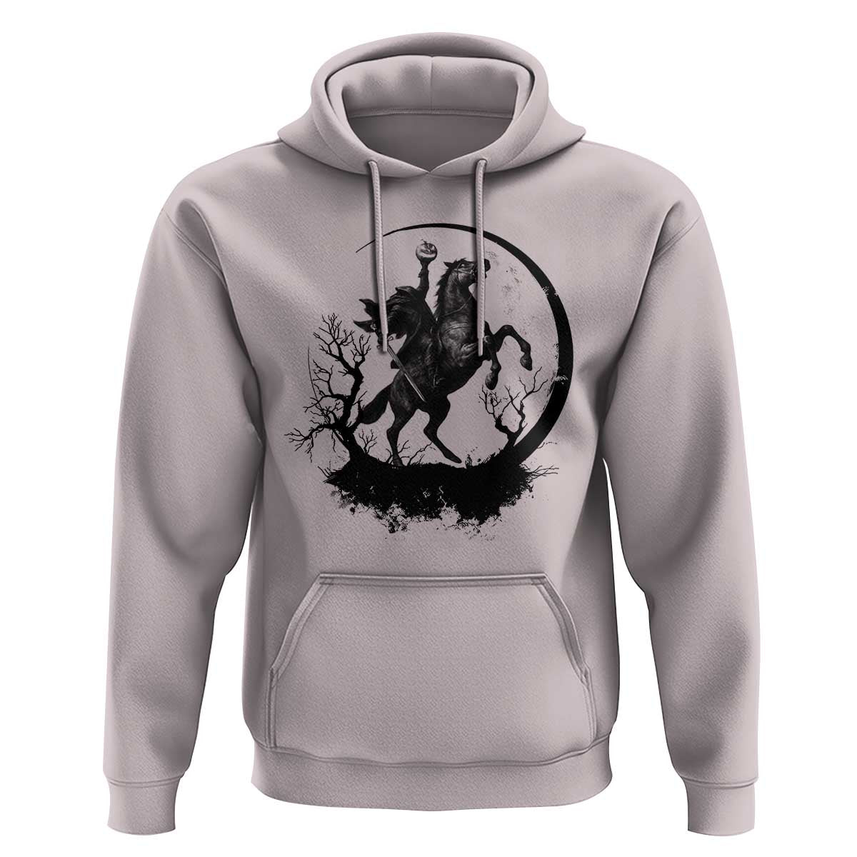 Headless Horseman Hoodie Retro Gothic Scary Pumpkin Moon Halloween Costume - Wonder Print Shop
