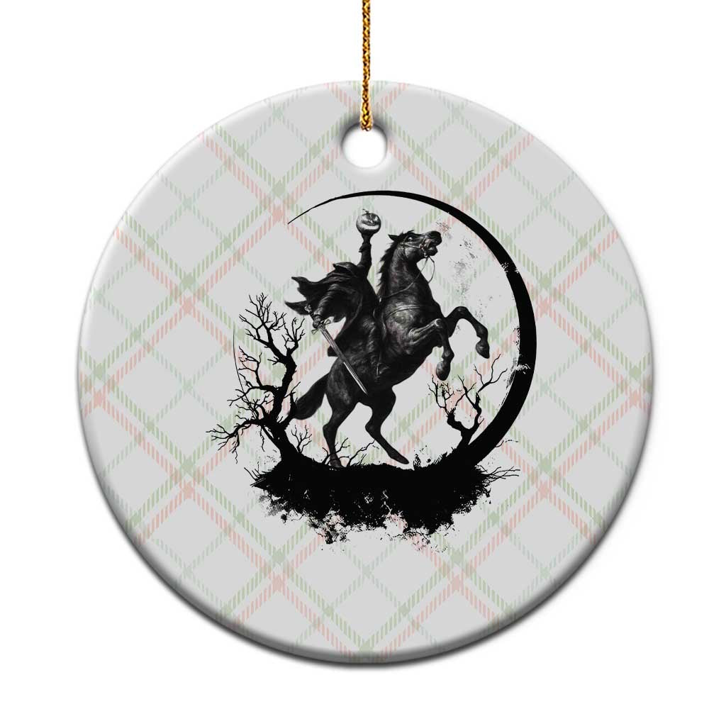 Headless Horseman Ceramic Ornament Retro Gothic Scary Pumpkin Moon Halloween Costume - Wonder Print Shop