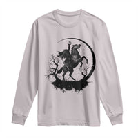 Headless Horseman Long Sleeve Shirt Retro Gothic Scary Pumpkin Moon Halloween Costume - Wonder Print Shop