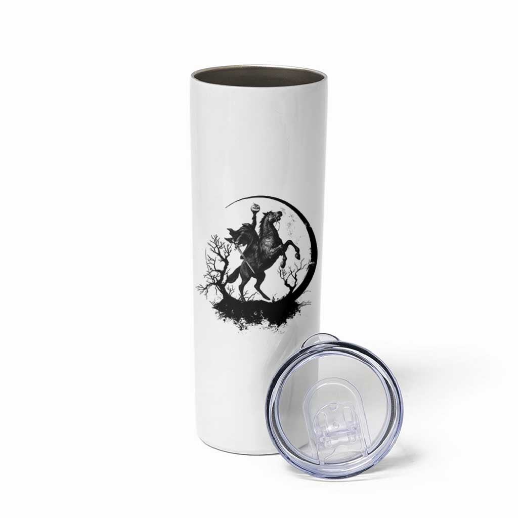 Headless Horseman Skinny Tumbler Retro Gothic Scary Pumpkin Moon Halloween Costume - Wonder Print Shop