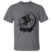 Headless Horseman T Shirt Retro Gothic Scary Pumpkin Moon Halloween Costume - Wonder Print Shop