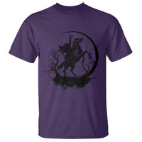 Headless Horseman T Shirt Retro Gothic Scary Pumpkin Moon Halloween Costume - Wonder Print Shop