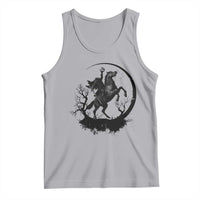 Headless Horseman Tank Top Retro Gothic Scary Pumpkin Moon Halloween Costume - Wonder Print Shop