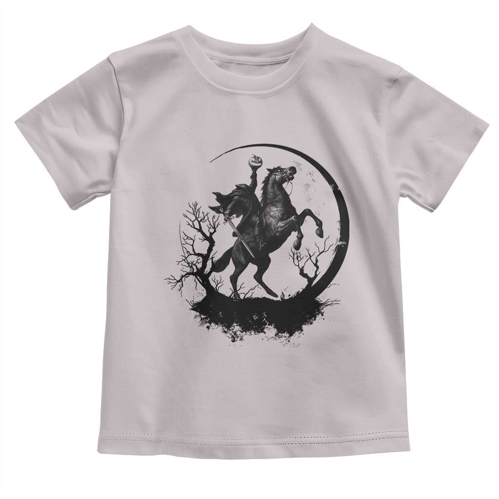 Headless Horseman Toddler T Shirt Retro Gothic Scary Pumpkin Moon Halloween Costume - Wonder Print Shop