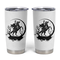 Headless Horseman Tumbler Cup Retro Gothic Scary Pumpkin Moon Halloween Costume - Wonder Print Shop