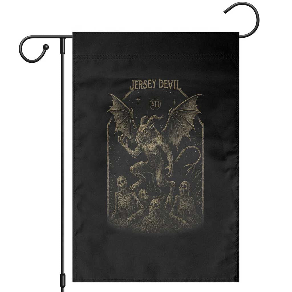 Jersey Devil Garden Flag Vintage Weird Creepy Creature Leeds Devil - Wonder Print Shop
