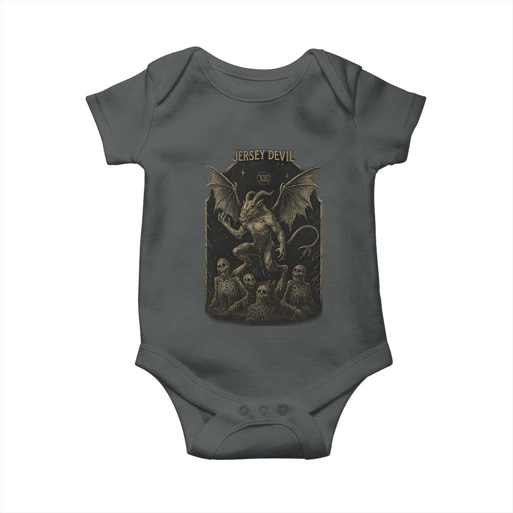 Jersey Devil Baby Onesie Vintage Weird Creepy Creature Leeds Devil - Wonder Print Shop