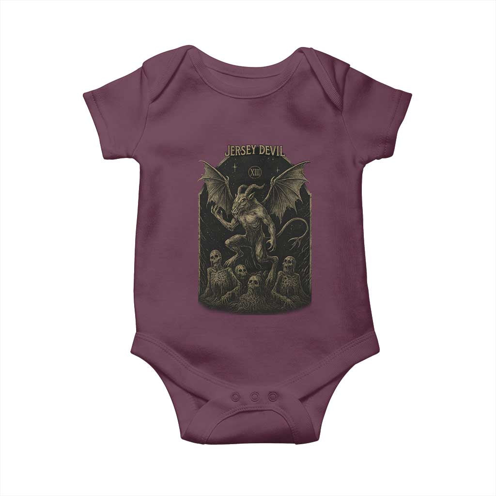Jersey Devil Baby Onesie Vintage Weird Creepy Creature Leeds Devil - Wonder Print Shop