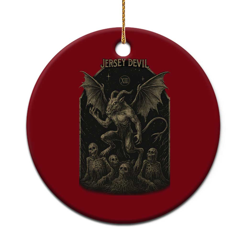 Jersey Devil Ceramic Ornament Vintage Weird Creepy Creature Leeds Devil - Wonder Print Shop