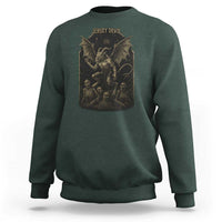 Jersey Devil Sweatshirt Vintage Weird Creepy Creature Leeds Devil - Wonder Print Shop