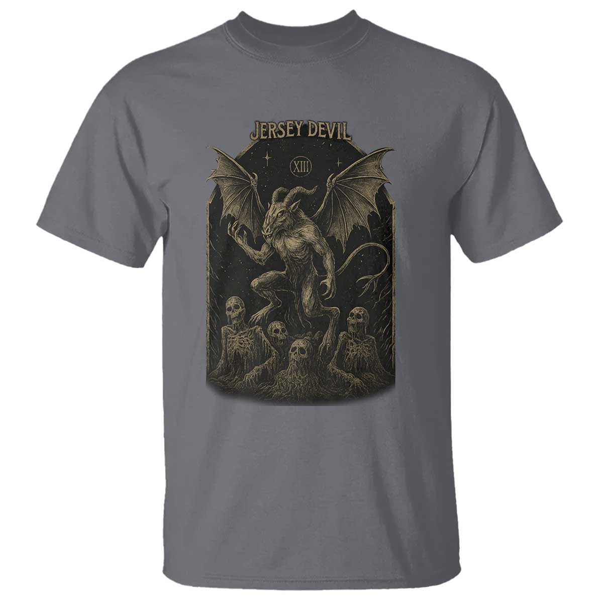 Jersey Devil T Shirt Vintage Weird Creepy Creature Leeds Devil - Wonder Print Shop