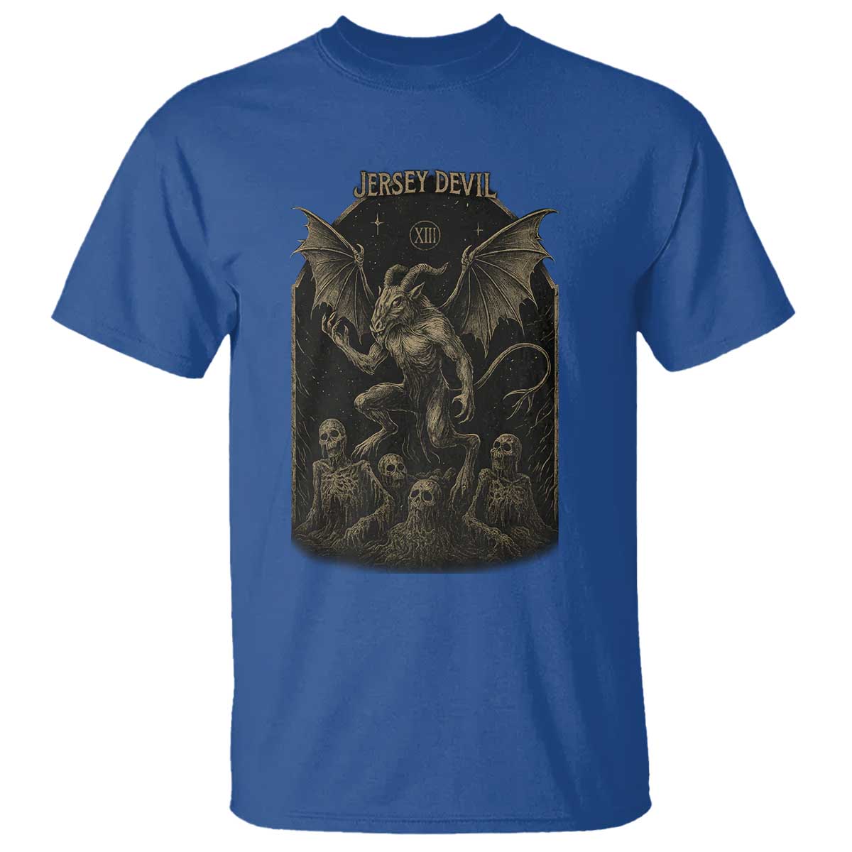 Jersey Devil T Shirt Vintage Weird Creepy Creature Leeds Devil - Wonder Print Shop