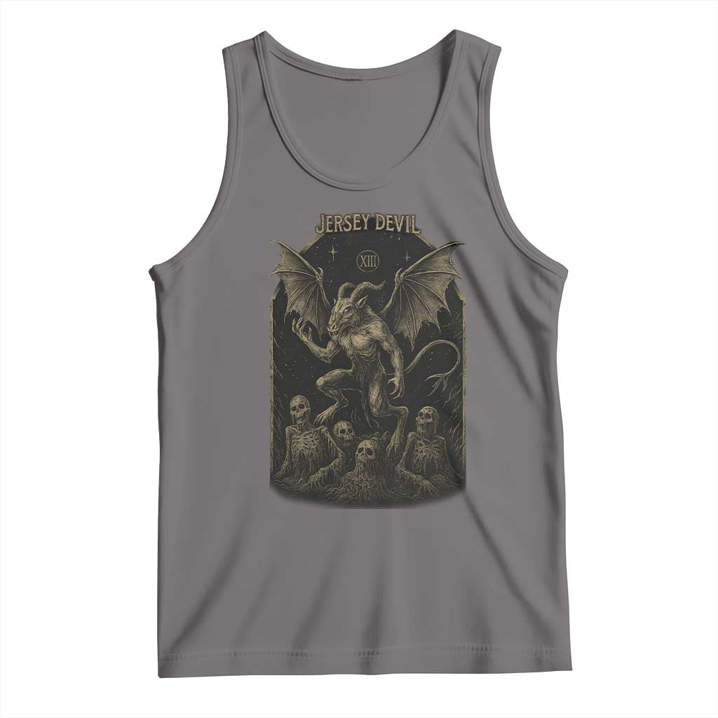 Jersey Devil Tank Top Vintage Weird Creepy Creature Leeds Devil - Wonder Print Shop