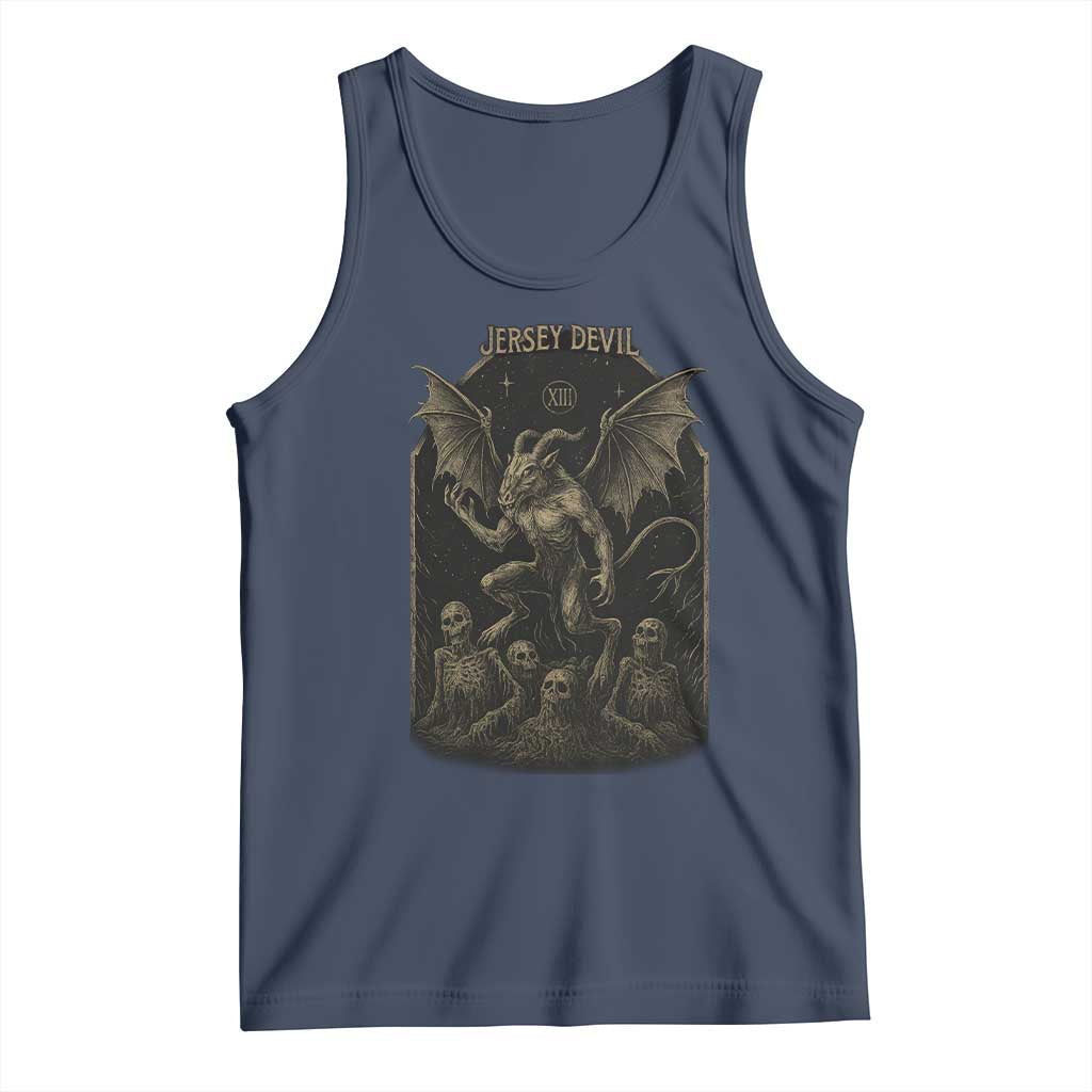 Jersey Devil Tank Top Vintage Weird Creepy Creature Leeds Devil - Wonder Print Shop