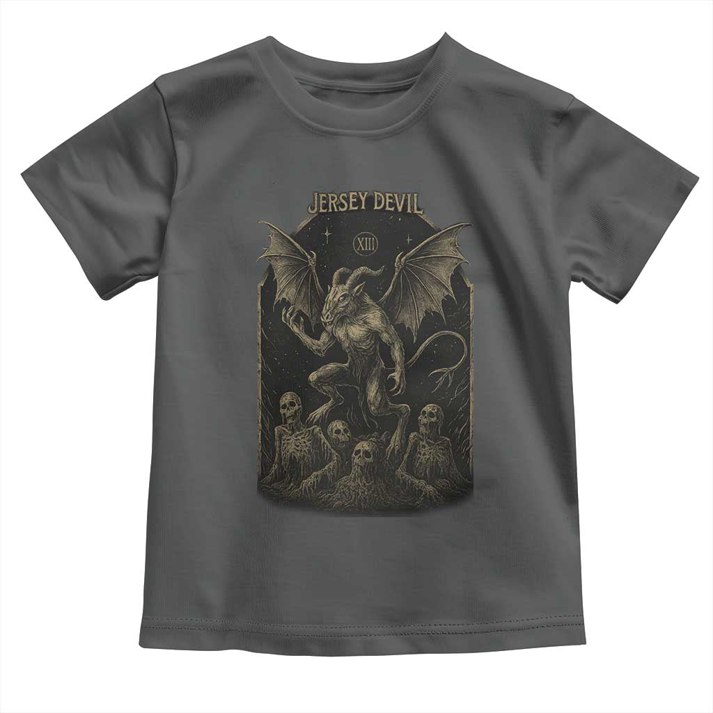 Jersey Devil Toddler T Shirt Vintage Weird Creepy Creature Leeds Devil - Wonder Print Shop