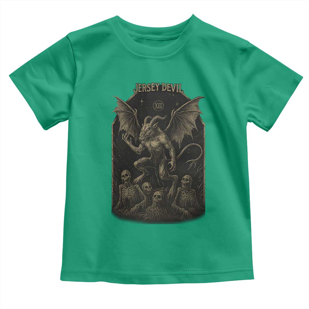 Jersey Devil Toddler T Shirt Vintage Weird Creepy Creature Leeds Devil - Wonder Print Shop