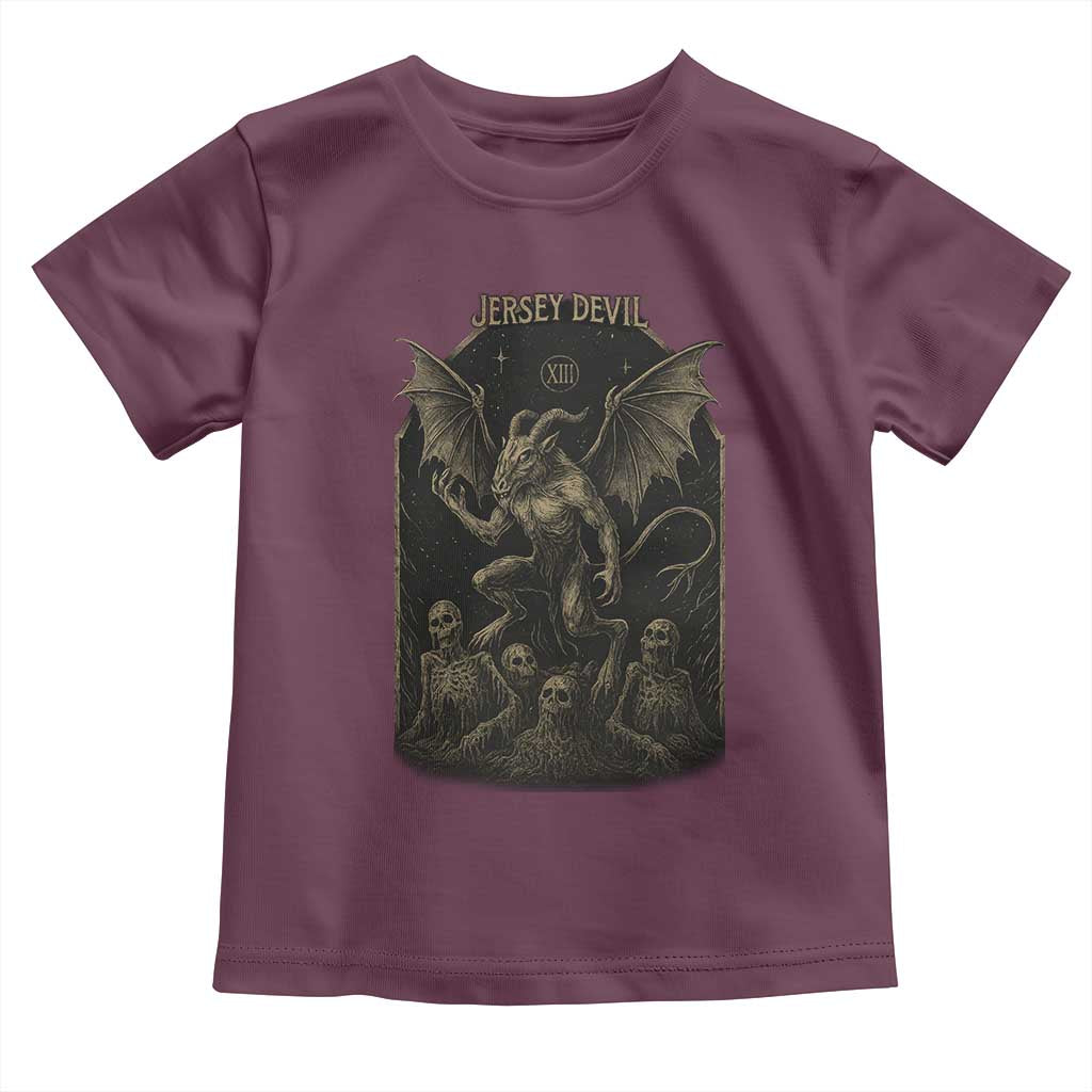 Jersey Devil Toddler T Shirt Vintage Weird Creepy Creature Leeds Devil - Wonder Print Shop