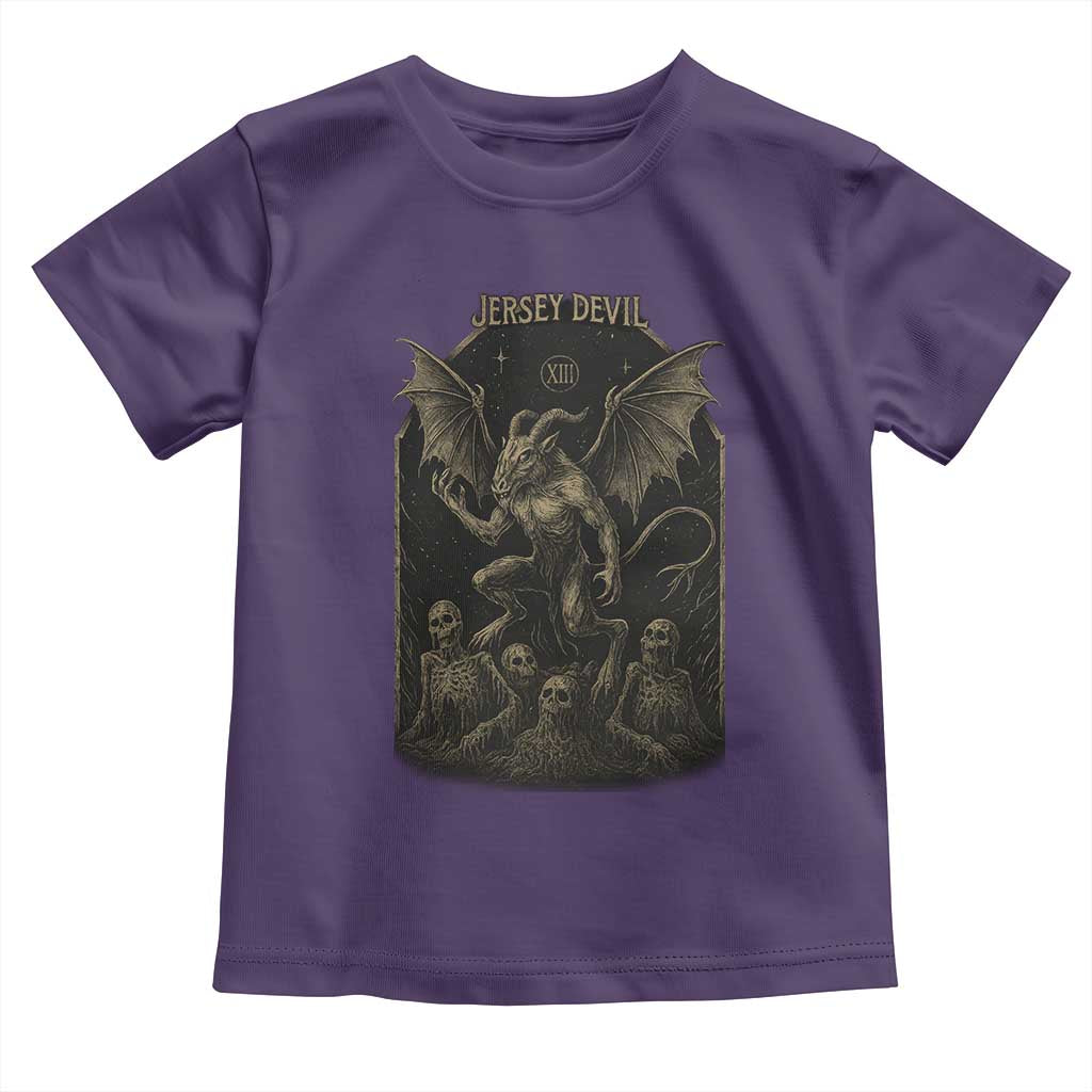 Jersey Devil Toddler T Shirt Vintage Weird Creepy Creature Leeds Devil - Wonder Print Shop