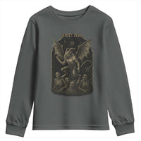 Jersey Devil Youth Sweatshirt Vintage Weird Creepy Creature Leeds Devil - Wonder Print Shop