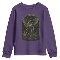 Jersey Devil Youth Sweatshirt Vintage Weird Creepy Creature Leeds Devil - Wonder Print Shop