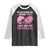 In October We Wear Pink Football Breast Cancer Awareness Raglan Shirt Pink Ribbon Checkered Game Day - Wonder Print Shop