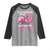 In October We Wear Pink Football Breast Cancer Awareness Raglan Shirt Pink Ribbon Checkered Game Day - Wonder Print Shop