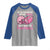 In October We Wear Pink Football Breast Cancer Awareness Raglan Shirt Pink Ribbon Checkered Game Day - Wonder Print Shop
