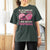 In October We Wear Pink Football Breast Cancer Awareness T Shirt For Women Pink Ribbon Checkered Game Day - Wonder Print Shop