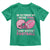 In October We Wear Pink Football Breast Cancer Awareness Toddler T Shirt Pink Ribbon Checkered Game Day - Wonder Print Shop